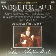 LP - Johann Sebastian Bach , Monika Rost , Jürgen Rost - Werke Für Laute - DMM, Gatefold