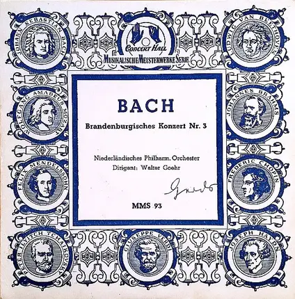 Johann Sebastian Bach , Nederlands Philharmonisch Orkest , Walter Goehr - Brandenburgisches Konzert Nr. 3