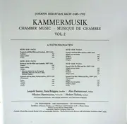 Double LP - Johann Sebastian Bach , Nikolaus Harnoncourt - Kammermusik (Chamber Music · Musique De Chambre) Vol. 2: Flötensonaten