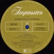 LP - Bach / Gibbons / Couperin a.o. - Cembalo-Musik Des Barock