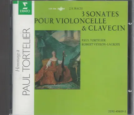 Bach - 3 Sonates Pour Violoncelle et Clavecin
