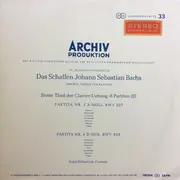 LP - Bach / Ralph Kirkpatrick - Erster Theil der Clavier-Uebung: 6 Partiten (II) - Gatefold