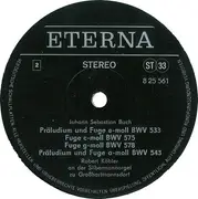 LP - Johann Sebastian Bach , Robert Köbler - Bachs Orgelwerke Auf Silbermannorgeln 1: Robert Köbler An Der Silbermannorgel Zu Grosshartmannsdorf - Black Label