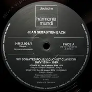 Double LP - JS Bach - Six Sonates Pour Violon Et Clavecin BWV 1014 À 1019