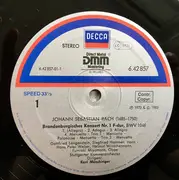 LP - Johann Sebastian Bach , Stuttgarter Kammerorchester , Karl Münchinger - Brandenburgische Konzerte Nr. 1-3-6 - DMM Mastering