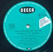 LP - Bach - Brandenburgische Konzerte  Nr. 2 F-dur, Nr. 4 G-dur, Nr. 5 D-dur - Green Labels