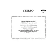 LP - Johann Sebastian Bach - Cantata No. 4, 'Christ lag in Todesbanden'; Cantata No. 34, 'O ewiges Feuer'