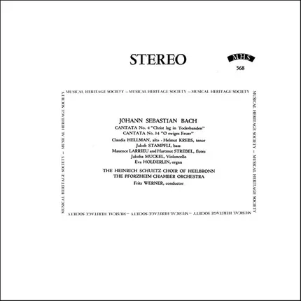 Johann Sebastian Bach - Cantata No. 4, 'Christ lag in Todesbanden'; Cantata No. 34, 'O ewiges Feuer'