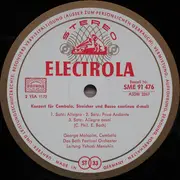 LP - Johann Sebastian Bach / Carl Philipp Emanuel Bach - Yehudi Menuhin , Violine / George Malcolm , Cem - Tripelkonzert A-moll BWV 1044 / Cembalokonzert D-moll