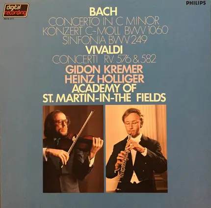 Bach / Vivaldi - Concerto In C Minor - Concerto In G Minor - Concerto In D
