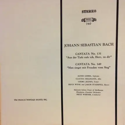 Bach - Cantatas No. 131 & 149