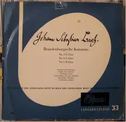 LP - Johann Sebastian Bach - Brandenburgische Konzerte Nr. 3 G-Dur, Nr. 4 G-Dur, Nr. 5 D-Dur