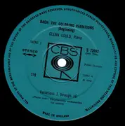LP - Johann Sebastian Bach / Glenn Gould - Bach: The Goldberg Variations