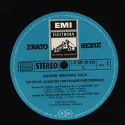 Double LP - Johann Sebastian Bach - Die Sechs Sonaten Für Violine Und Cembalo - Hardcover box + Booklet