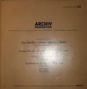 Bach - Konzert Für Drei Cembali Nr. 2 C-dur BWV 1064, Violinkonzert Nr. 2 E-dur BWV 1042