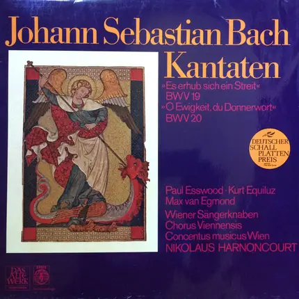 Bach - Kantaten / "Es Erhub Sich Ein Streit" BWV 19 - "Oh Ewigkeit, Du Donnerwort" BWV 20