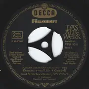 7inch Vinyl Single - Johann Sebastian Bach ; Karl Richter , Eduard Müller , Gerhard Aeschbacher , Heinrich Gurtner , Sol - Konzert A-moll Für 4 Cembali Und Streichorchester, BWV 1065