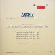 Bach - Präludium und Fuge BWV 548, 547, 544, 534