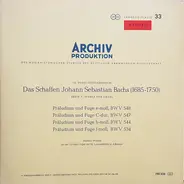 Bach - Präludium und Fuge BWV 548, 547, 544, 534