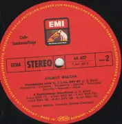 LP - Johann Sebastian Bach / Helmut Walcha - Bach Edition: Cembalowerke - Insert