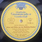 LP - Bach - Matthäus-Passion Chöre Und Arien