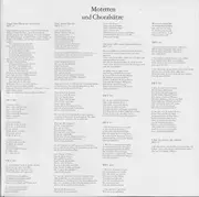 Double LP - Bach - Motetten BWV 225-230 / Choralsätze / Chorsätze Zum Magnificat - DMM / textured Gatefold