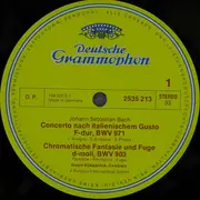 LP - Bach / Ralph Kirkpatrick - Italian Concerto, Chromatic Fantasia and Fugue, Partita No. 1 in B flat major