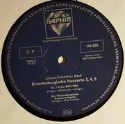 LP - Johann Sebastian Bach / Württembergisches Kammerorchester Dirigent: Jörg Faerber - Brandenburgische Konzerte 3,4,5