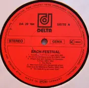 Double LP - Johann Sebastian Bach - Bach-Festival - Seine Bekanntesten Werke
