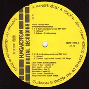 Double LP - Johann Sebastian Bach - Brandenburgi Versenyek - Hungarian track titles on labels