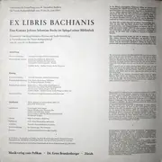 LP - Johann Sebastian Bach - Ex Libris Bachianis