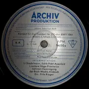 LP - Johann Sebastian Bach - Konzert Für Drei Cembali Nr. 2 C-dur BWV 1064, Violinkonzert Nr. 2 E-dur BWV 1042