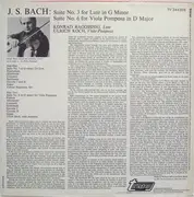 LP - Johann Sebastian Bach - Suite No. 3 For Lute In G Minor / Suite No. 6 For Viola Pomposa In D Major