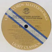LP - Johann Sebastian Bach - Paris Saxophone Quartet