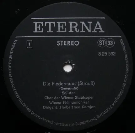 Strauss Jr. - Die Fledermaus - Operettenquerschnitt (Karajan)