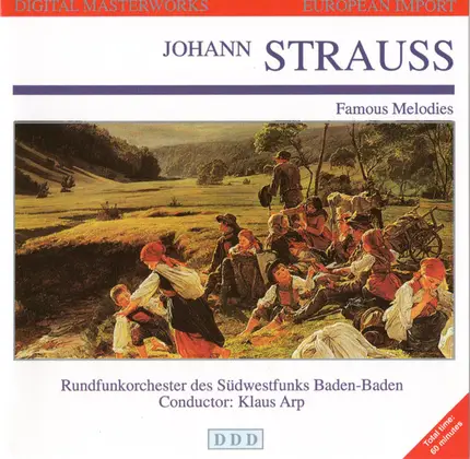 Johann Strauss Jr. , Rundfunkorchester Des Südwestfunks , Klaus Arp - Famous Melodies