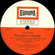LP - Johann Strauss Jr. - Eine Nacht In Venedig - Großer Operetten-Querschnitt