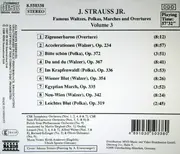 CD - J. Strauss - Famous Waltzes, Polkas, Marches And Overtures, Volume 3
