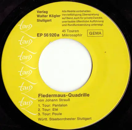 Johann Strauss Jr. - Fledermaus-Quadrille