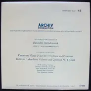 Pachelbel - Kanon Und Gigue D-dur Für 3 Violinen Und Continuo / Partia Für 2 Skordierte Violinen Und Continuo N