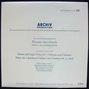 Pachelbel - Kanon Und Gigue D-dur Für 3 Violinen Und Continuo / Partia Für 2 Skordierte Violinen Und Continuo N