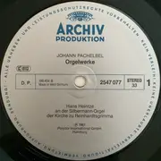 LP - Johann Pachelbel , Hans Heintze - Orgelwerke