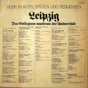 LP - Johann Rosenmüller , Adam Krieger , Johann Pezel , Johann Theile , Sebastian Knüpfer , Johann Herma - Leipzig - Das Collegium Musicum Der Universität - Gatefold