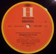 LP-Box - Goethe - Iphigenie Auf Tauris - Ein Schauspiel (Gesamtaufnahme)