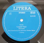 Double LP - Johann Wolfgang von Goethe , Deutsches Theater Berlin - Tarquato Tasso