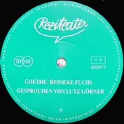 Double LP - Johann Wolfgang von Goethe Gesprochen Von Lutz Görner - Reineke Fuchs