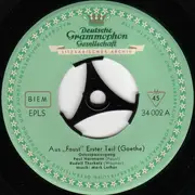 7inch Vinyl Single - Johann Wolfgang von Goethe - Aus Goethe's Faust · Erster Teil