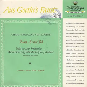 Goethe - Aus Goethe's Faust · Erster Teil