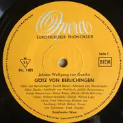 LP - Goethe - Götz Von Berlichingen