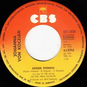 7inch Vinyl Single - Johanna Von Koczian - Keinen Pfennig / So Wie's Früher War